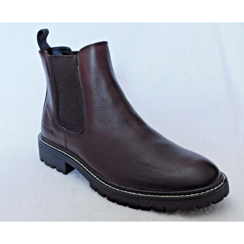 M4 Calvin Klein Dark Brown Men's Letrel Almo Boots Size 11.5